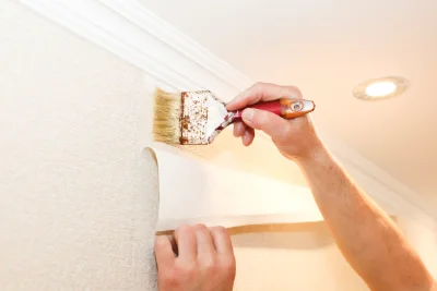 Pose de papier peint à Misson — revêtements muraux et toiles de verre